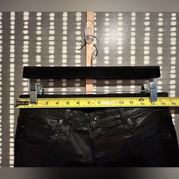 AG Black Coated Denim Size 29R - Picture 8 of 14
